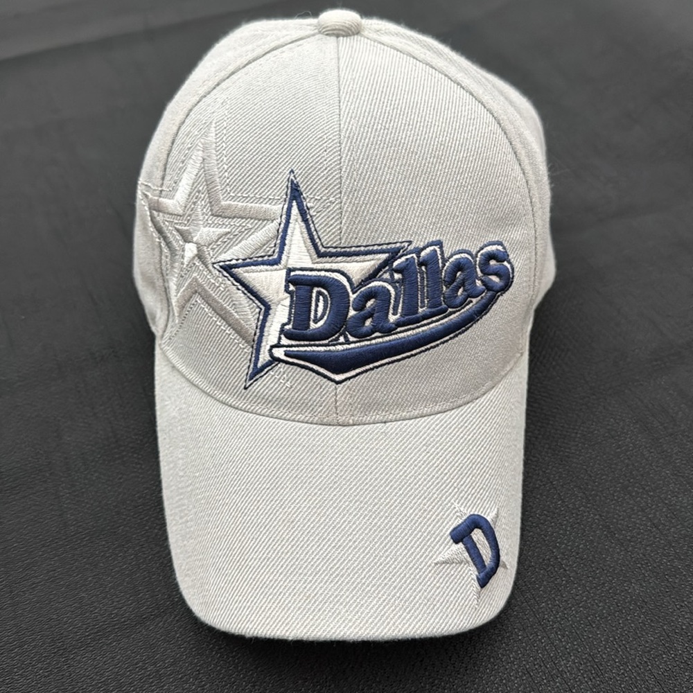 2 Dallas Cowboys Gray and Blue Baseball Caps acrylic/wool blend (mlb) - Picture 3 of 8